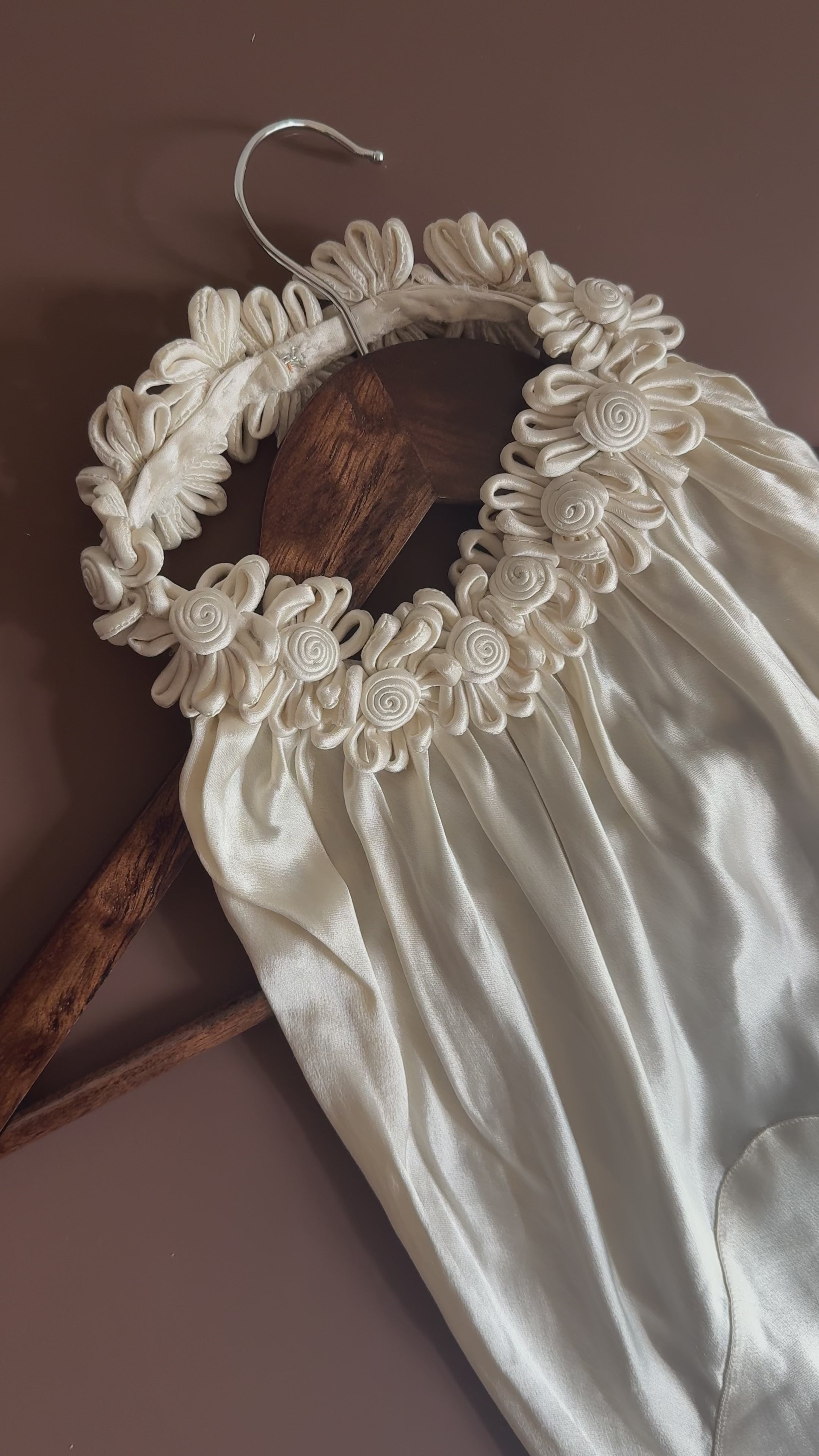 1930s Halter Flower Gown