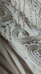 1970s Italian Silk Goddess Gown