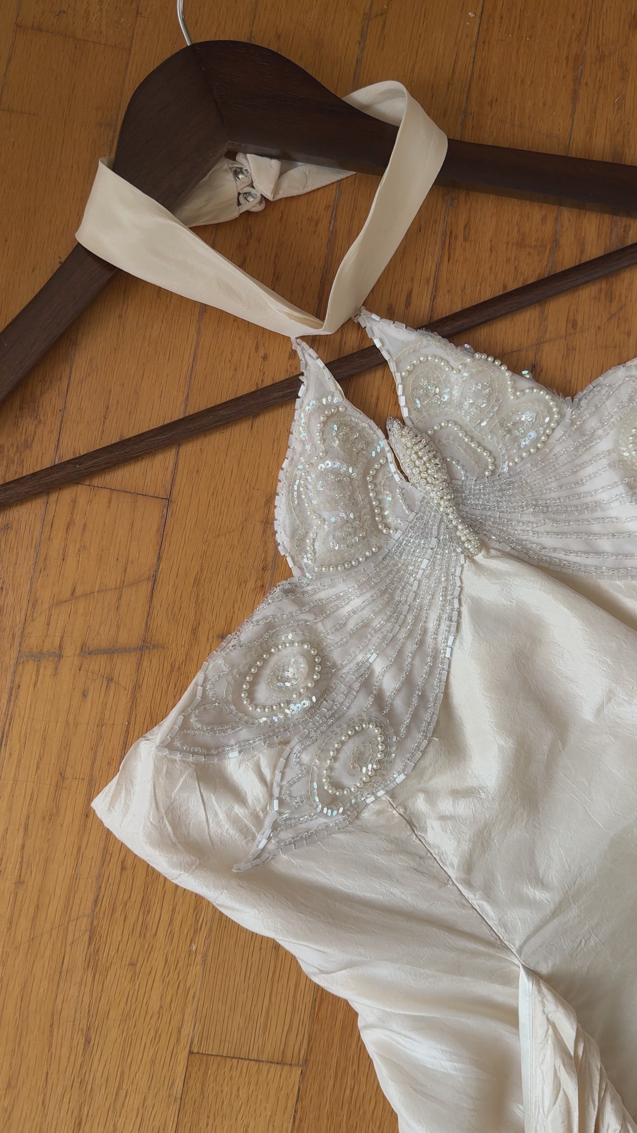 Late 1960s–Early 1970s Italian Silk Butterfly Gown